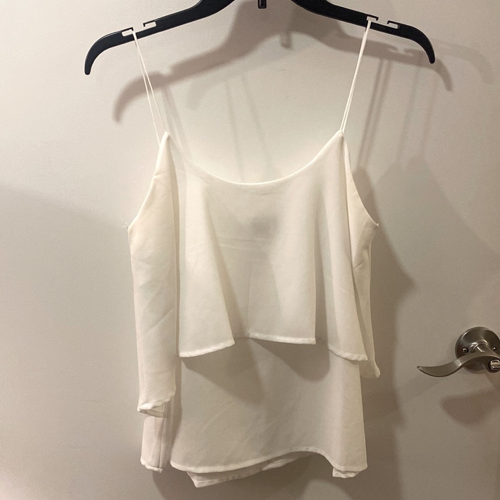 Paper Crane - tiered spaghetti strap blouse